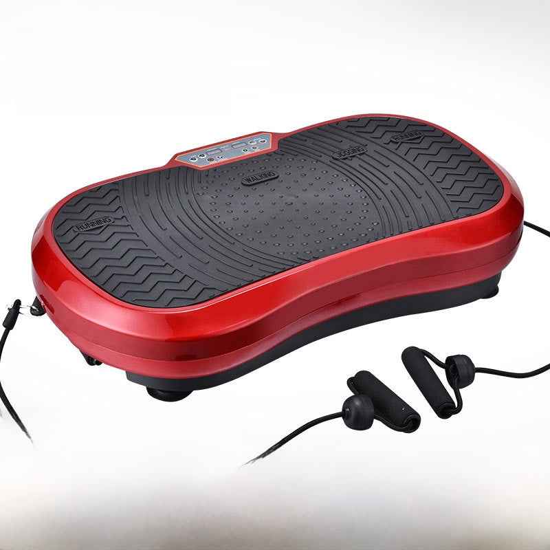 Space-saving ultra-thin vibration fitness machine that fits under furniture for easy storage