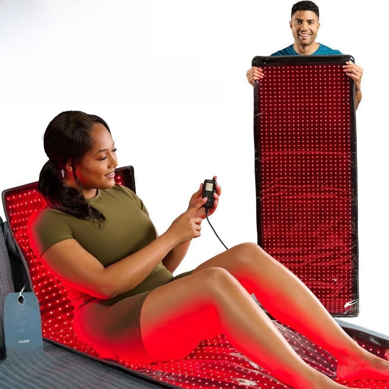 Professional Red Light Therapy Mat with Infrared Heat for Muscle Recovery and Wellness