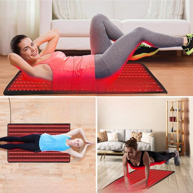 Professional Red Light Therapy Mat with Infrared Heat for Muscle Recovery and Wellness