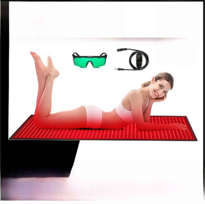 Full-body therapy mat showing 60-inch length coverage area
