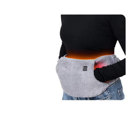 Multi-functional heated waist belt with infrared heat and built-in hand warmer pockets