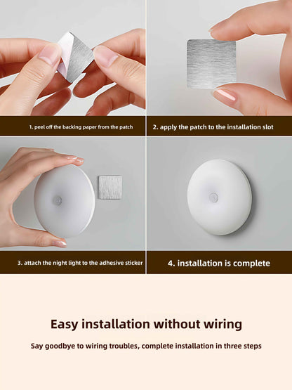 Warm light motion sensor LED for bedrooms and gentle nighttime lighting