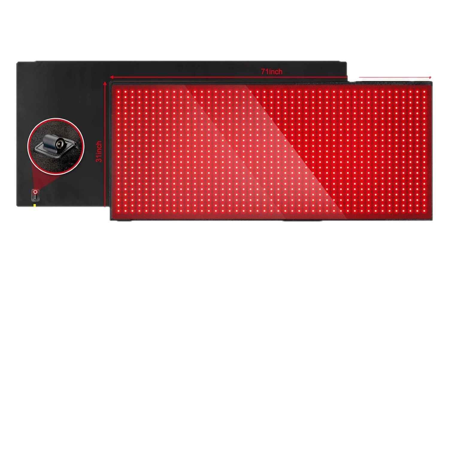 At-home red light therapy session for muscle recovery and relaxation