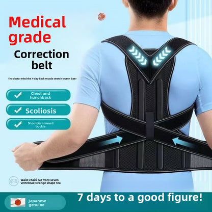 Person using EMS muscle stimulation device on lower back for chronic pain relief