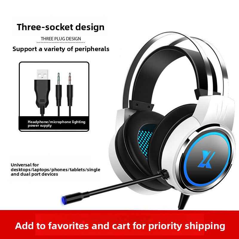 Tangle-resistant cable with inline volume control on wired gaming headset
