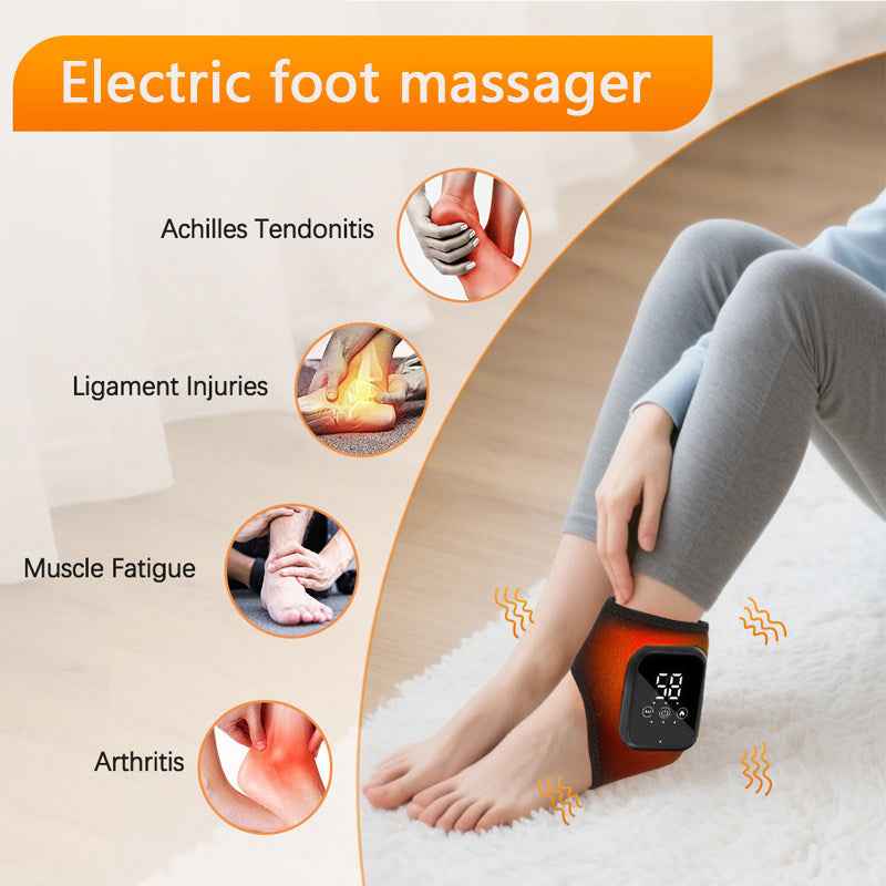 Portable electric foot and ankle massager