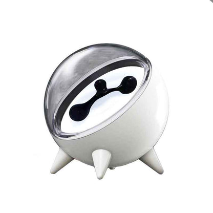 High-transparency glass chamber containing NASA-developed magnetic fluid technology